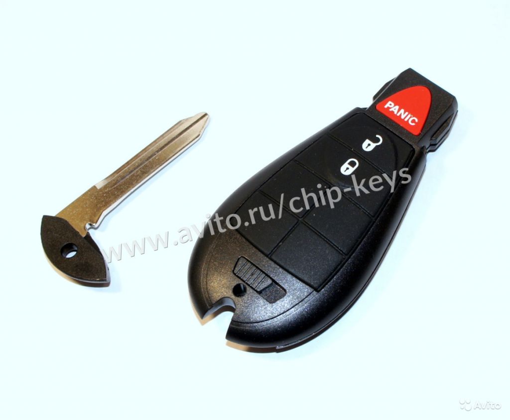 Ключ Крайслер, Додж / Chrysler, Dodg, 2 + 1 кнопки в Москве. Фото 1